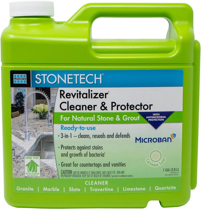 StoneTech RTU Revitalizer, Cleaner & Protector for Tile & Stone, 1-Gallon (3.785L), Cucumber Scent - Image 1